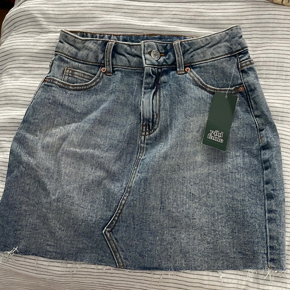 Wild fable jean skirt